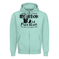Seafoam mordor fun run Zipper Hoodie - artisFamous