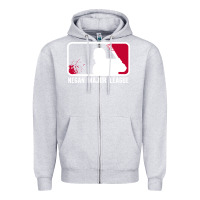 Heather Grey negan major league Zipper Hoodie - artisFamous
