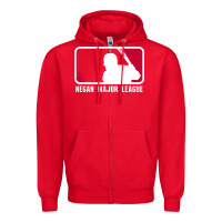 Red negan major league Zipper Hoodie - artisFamous