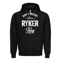 Black Ryker Personalized Name Birthday Gift Zipper Hoodie - artisFamous