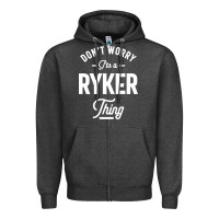 Charcoal Heather Ryker Personalized Name Birthday Gift Zipper Hoodie - artisFamous