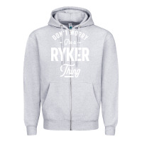 Heather Grey Ryker Personalized Name Birthday Gift Zipper Hoodie - artisFamous