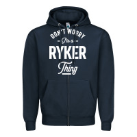 Navy Ryker Personalized Name Birthday Gift Zipper Hoodie - artisFamous
