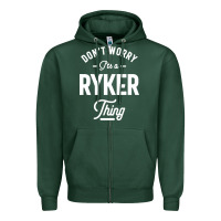 Ryker Personalized Name Birthday Gift Zipper Hoodie | Teevron
