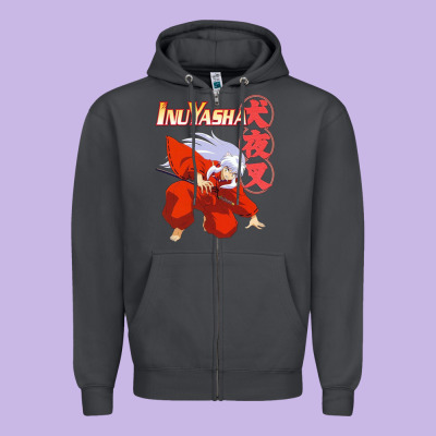 Vintage Animejapanese Cartoon Zipper Hoodie Designed By Artisfamous
