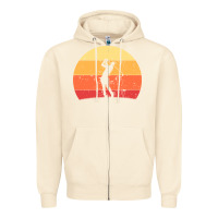 Sandshell Vintage Retro Golf | Golfers Zipper Hoodie - artisFamous