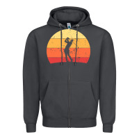 Smoke Vintage Retro Golf | Golfers Zipper Hoodie - artisFamous
