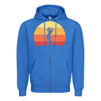 True Royal Vintage Retro Golf | Golfers Zipper Hoodie - artisFamous