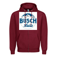 Burgundy latte classic busch Zipper Hoodie - artisFamous