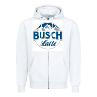 White latte classic busch Zipper Hoodie - artisFamous