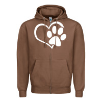 Chestnut dog dad mom puppy shirt love dogs paw print heart women men  shirt Zipper Hoodie - artisFamous