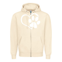 Sandshell dog dad mom puppy shirt love dogs paw print heart women men  shirt Zipper Hoodie - artisFamous