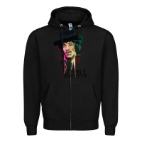Black jimi hendrix Zipper Hoodie - artisFamous