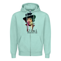 Seafoam jimi hendrix Zipper Hoodie - artisFamous