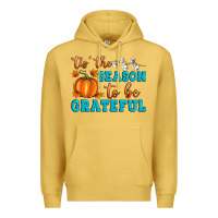 Antique Gold Tis' the Season To Be Grateful Premium Hoodie - Artiststas