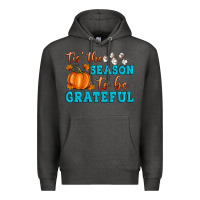 Charcoal Heather Tis' the Season To Be Grateful Premium Hoodie - Artiststas
