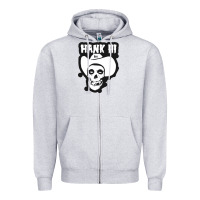 Heather Grey hank iii Zipper Hoodie - artisFamous
