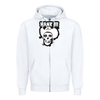 White hank iii Zipper Hoodie - artisFamous