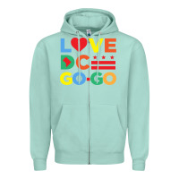 Seafoam love dc gogo Zipper Hoodie - artisFamous