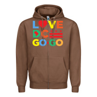Chestnut love dc gogo Zipper Hoodie - artisFamous
