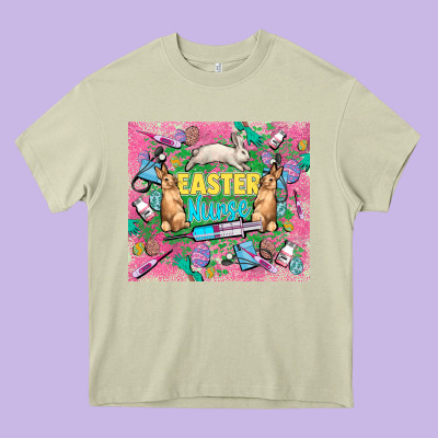 Easter Nurse Easter Day Tumbler Heavy Core Tee Designed By Howdyjamesfarm