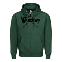 Sports Green The Warriors Zipper Hoodie - artisFamous