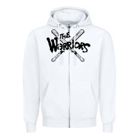 White The Warriors Zipper Hoodie - artisFamous