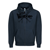 Navy The Warriors Zipper Hoodie - artisFamous