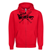 Red The Warriors Zipper Hoodie - artisFamous