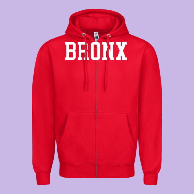 Bronx Zipper Hoodie Designed By Artisfamous