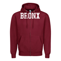 Burgundy bronx Zipper Hoodie - artisFamous