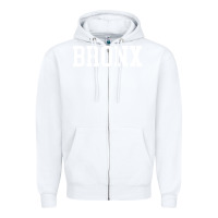 White bronx Zipper Hoodie - artisFamous