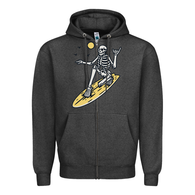 Surfing Zipper Hoodie by artisFamous | Teevron