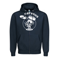 Navy Industrial Zipper Hoodie - artisFamous