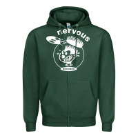 Sports Green Industrial Zipper Hoodie - artisFamous