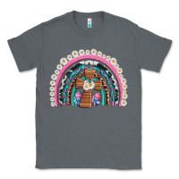 Charcoal Heather easter cross daisy egg rainbow Classic Tee - Artiststas