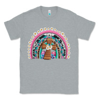 Heather Grey easter cross daisy egg rainbow Classic Tee - Artiststas