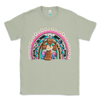 Matcha easter cross daisy egg rainbow Classic Tee - Artiststas