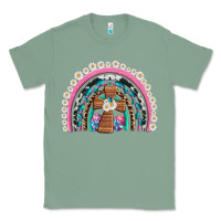Sage easter cross daisy egg rainbow Classic Tee - Artiststas