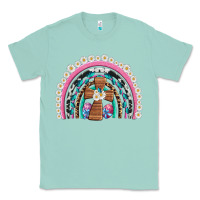 Seafoam easter cross daisy egg rainbow Classic Tee - Artiststas