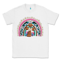 White easter cross daisy egg rainbow Classic Tee - Artiststas