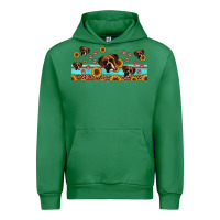 Emerald western boxer dogs Urban Hoodie - Jasminsmagicworld