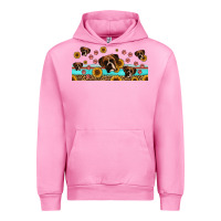 Fuchsia Pink western boxer dogs Urban Hoodie - Jasminsmagicworld