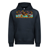 Navy western boxer dogs Urban Hoodie - Jasminsmagicworld