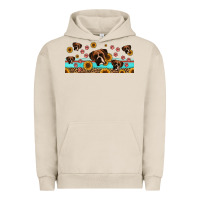 Pigment French Oak western boxer dogs Urban Hoodie - Jasminsmagicworld
