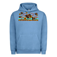 Pigment Pebble Blue western boxer dogs Urban Hoodie - Jasminsmagicworld