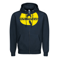Navy Hip Hop Zipper Hoodie - artisFamous