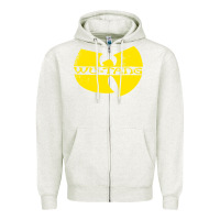 Oatmeal Heather Hip Hop Zipper Hoodie - artisFamous