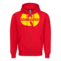 Red Hip Hop Zipper Hoodie - artisFamous