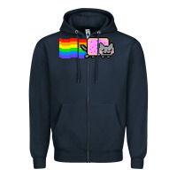 Navy Nyan Cat Zipper Hoodie - artisFamous